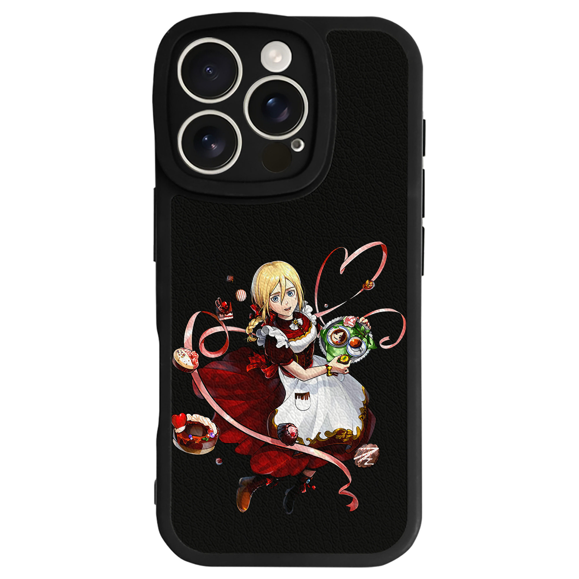 （画像用） 進撃の巨人 クリスタ·レンズ Attack on Titan Christa Lenz 【iPhone 16シリーズ対応】シリコンスマホケース（レザー調） 材質：シリコン